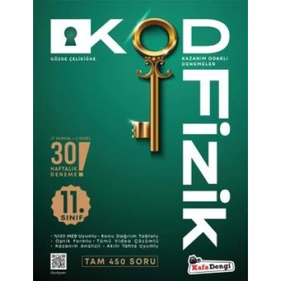 11. Sınıf KOD Fizik Haftalık Sarmal Deneme