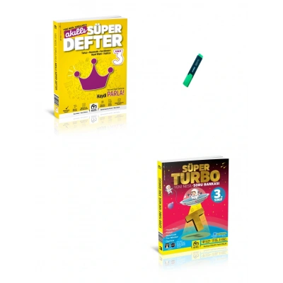 3. Sınıf Akıllı Süper Defter ve Yeni Nesil Turbo Tüm Dersler Soru Bankası