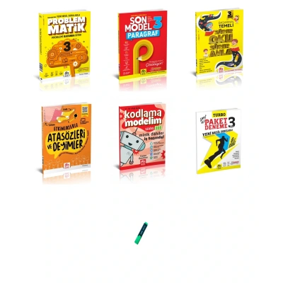 3. Sınıf Problemmatik Paragraf Süper Oku Anla Atasözü Deyim Kodlama ve Paket Deneme 6lı Set