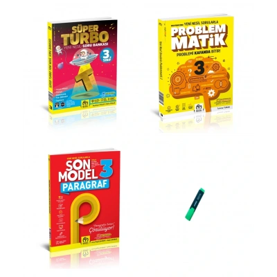 3. Sınıf Süper Turbo Tüm Dersler Problemmatik ve Son Model Paragraf Soru Bankası