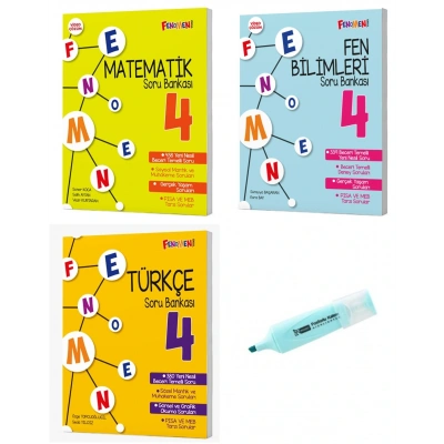4. Sınıf Matematik Fen Bilimleri ve Türkçe Soru Bankası