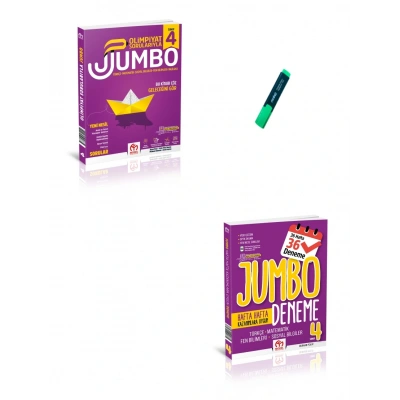 4. Sınıf Olimpiyat Sorularıyla Jumbo Tüm Dersler Soru Bankası ve Haftalık Deneme