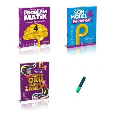 4. Sınıf Süper Turbo Tüm Dersler Problemmatik ve Son Model Paragraf Soru Bankası