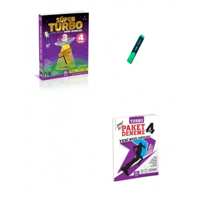 4. Sınıf Süper Turbo Yeni Nesil Soru Bankası ve Paket Deneme