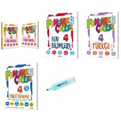 4.Sınıf Matematik-1-2 Fen Türkçe Soru Bankası ve Paket deneme