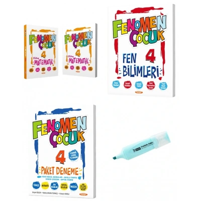 4.Sınıf Matematik-1-2 Fen Bilimleri Soru Bankası ve Paket deneme