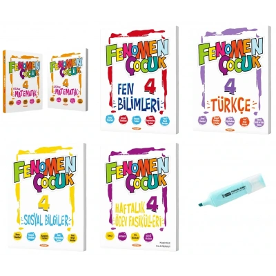 4.Sınıf Matematik-1-2 Fen Türkçe Sosyal Ödev Fasikülleri Soru Bankası