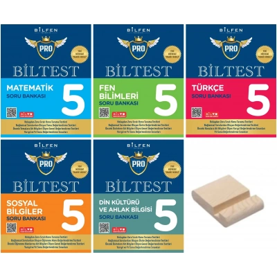 5. Sınıf Biltest 2025 Matematik Fen Türkçe Sosyal Din Soru Bankası