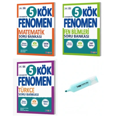 5. Sınıf KÖK Serisi Matematik Fen Bilimleri  Ve Türkçe Soru Bankası