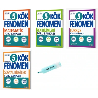5. Sınıf KÖK Serisi Matematik Fen Bilimleri Türkçe Ve Sosyal Soru Bankası