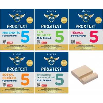 5. Sınıf ProTest 2025 Matematik Fen Türkçe Sosyal Din Soru Bankası
