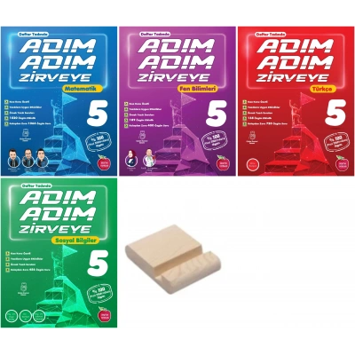 5.Sınıf Adım Adım 2025 Matematik Fen Türkçe Sosyal Konu Özetli Soru Bankası