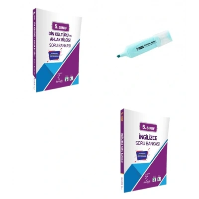5.Sınıf Din Kültürü Ve Ahlak Bilgisi Ve İngilizce Soru Bankası (Yeni Müfredat)
