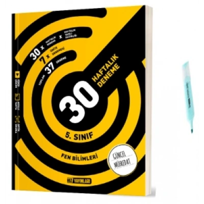 5.Sınıf Fen Bilimleri 30 Haftalık Deneme (Yeni Müfredat)