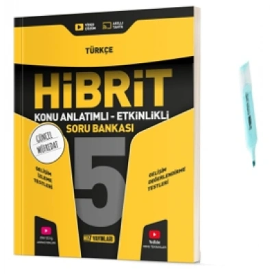 5.Sınıf HİBRİT Türkçe Konu Anlatımlı Etkinlikli Soru Bankası (Yeni Müfredat)