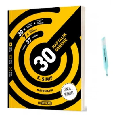 5.Sınıf Matematik 30 Haftalık Deneme (Yeni Müfredat)
