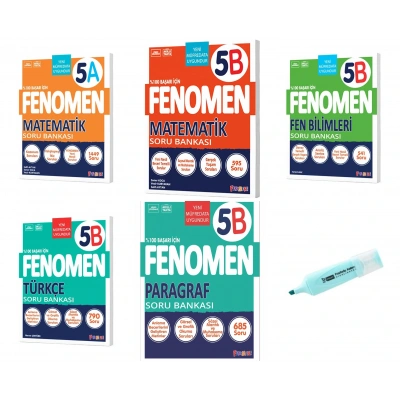 5.Sınıf Matematik A-B Fen Bilimleri Türkçe Paragraf Soru Bankası
