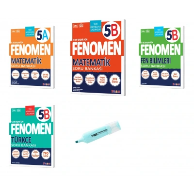 5.Sınıf Matematik A-B Fen Bilimleri Ve Türkçe Soru Bankası