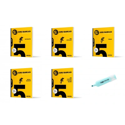 5.Sınıf Matematik Fen Bilimleri Türkçe Sosyal Din Soru Bankası (Yeni Müfredat)
