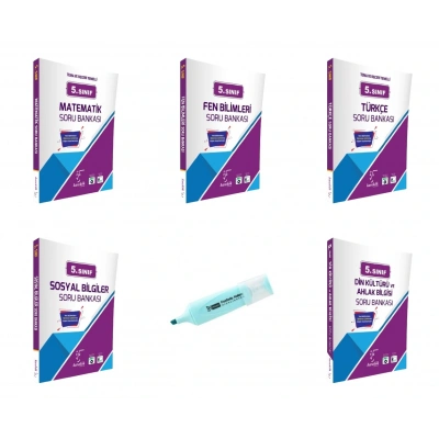 5.Sınıf Matematik Fen Bilimleri Türkçe Sosyal Din Soru Bankası (Yeni Müfredat)