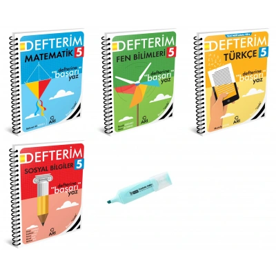 5.Sınıf Matematik Fen Türkçe Ve Sosyal Akıllı Defterim (Yeni Müfredat)