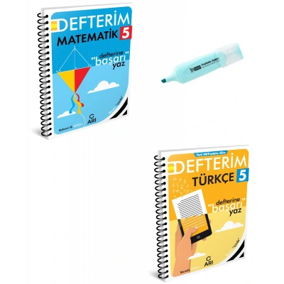 5.Sınıf Matematik Ve Türkçe Akıllı Defterim (Yeni Müfredat)