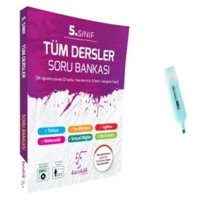 5.Sınıf Tüm Dersler Soru Bankası (Yeni Müfredat)