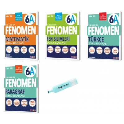6. Sınıf A Serisi Matematik Fen Türkçe Ve Paragraf Soru Bankası