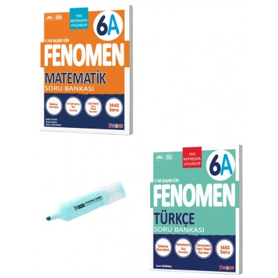 6. Sınıf A Serisi Matematik Ve Türkçe Soru Bankası