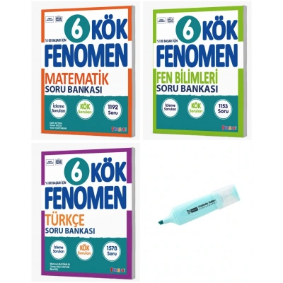 6. Sınıf KÖK Serisi Matematik Fen Bilimleri Ve Türkçe Soru Bankası