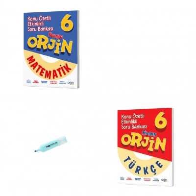 6. Sınıf ORJİN Matematik Ve Türkçe Konu Özetli Soru Bankası