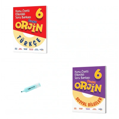 6. Sınıf ORJİN Türkçe Ve Sosyal Bilgiler Konu Özetli Soru Bankası