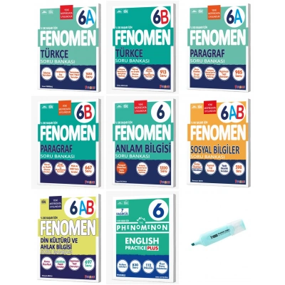 6. Sınıf Sözel Dersler Soru Bankası Bütün Dersler Set