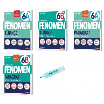 6. Sınıf Türkçe A-B Ve Paragraf A-B Soru Bankası