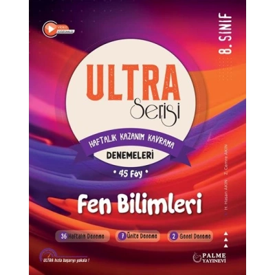 8.Sınıf Ultra Serisi Fen Bilimleri Denemeleri 45 Föy