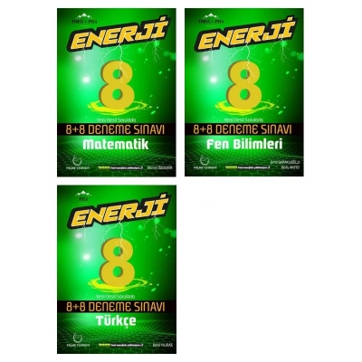LGS 8.SINIF ENERJİ MATEMATİK FEN VE TÜRKÇE 8+8 DENEME