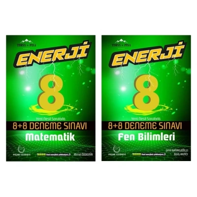LGS 8.SINIF ENERJİ MATEMATİK FEN BİLİMLERİ  8+8 DENEME