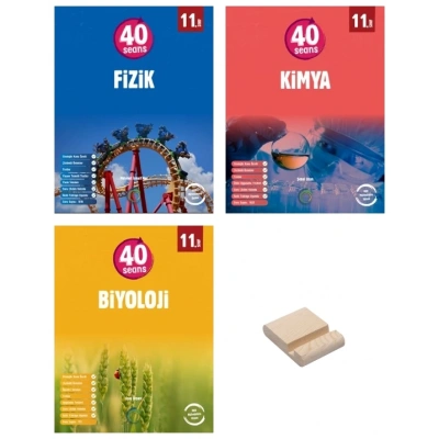 11. Sınıf 40 Seans Fizik Kimya ve Biyoloji Sayısal 3lü Set