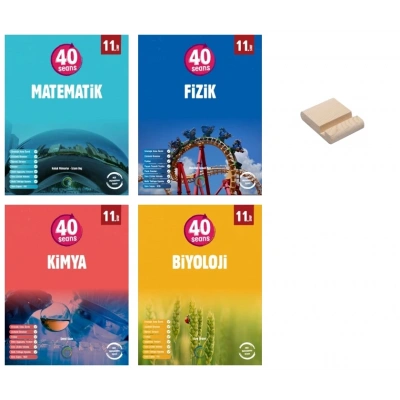 11. Sınıf 40 Seans Matematik Fizik Kimya ve Biyoloji Sayısal 4lü Set