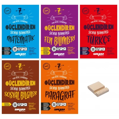 7. Sınıf Matematik Fen Türkçe Sosyal ve Paragraf Güçlendiren Soru Bankası 5li Set
