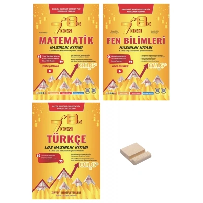 LGS 7den 8e Geçenler İçin Matematik Fen Bilimleri ve Türkçe Soru Bankası 3lü Set