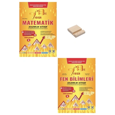 LGS 7den 8e Geçenler İçin Matematik ve Fen Bilimleri Soru Bankası