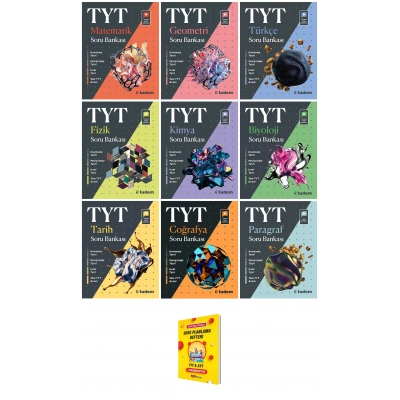 TYT Tüm Dersler Soru Bankaları 9lu Set