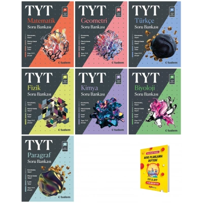 TYT Matematik Geometri Türkçe Fizik Kimya Biyoloji ve Paragraf 7li Sayısal Soru Bankası Set