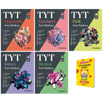 TYT Matematik Geometri Fizik Kimya ve Biyoloji 5li Sayısal Soru Bankaları