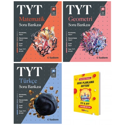TYT Matematik Geometri ve Türkçe 3lü Soru Bankaları