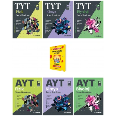 TYT - AYT Fizik Kimya ve Biyoloji Soru Bankaları 6lı Set