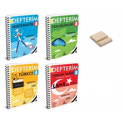 LGS 8. Sınıf Matematik Fen Türkçe ve İnkılap Defterim 4lü Set