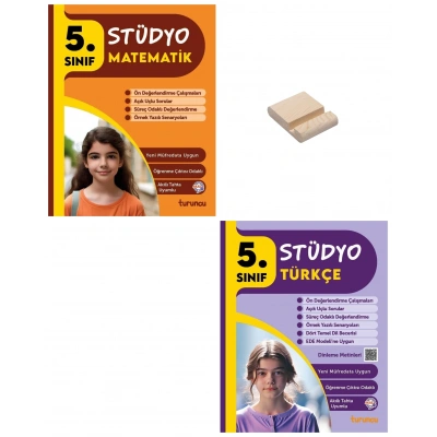5. Sınıf 2025 Turuncu Stüdyo Matematik ve Türkçe Soru Bankası