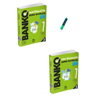 7. Sınıf Banko Serisi Matematik ve Fen Bilimleri Soru Bankası